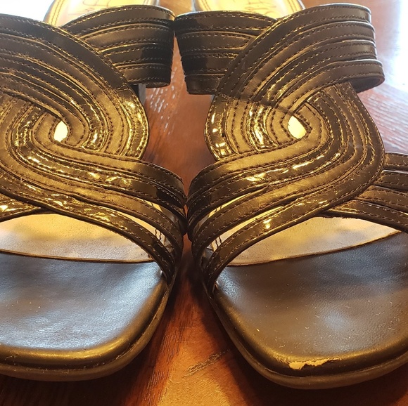 Life Stride Soft System Black Slide Heels - Picture 4 of 4